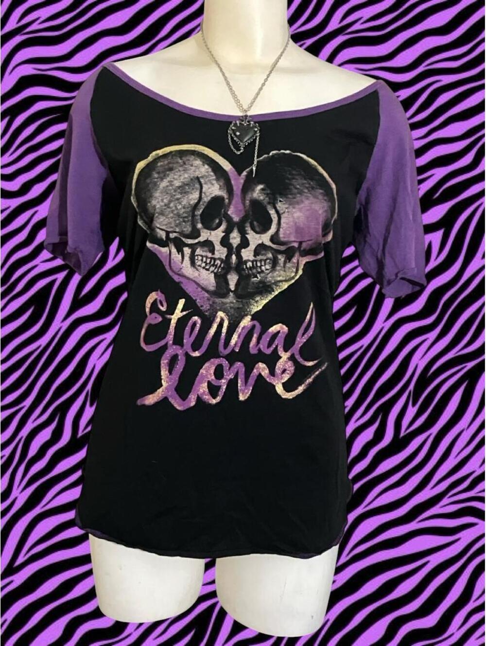 NWOT A Fine Mess 'Eternal Love' off the shoulder top